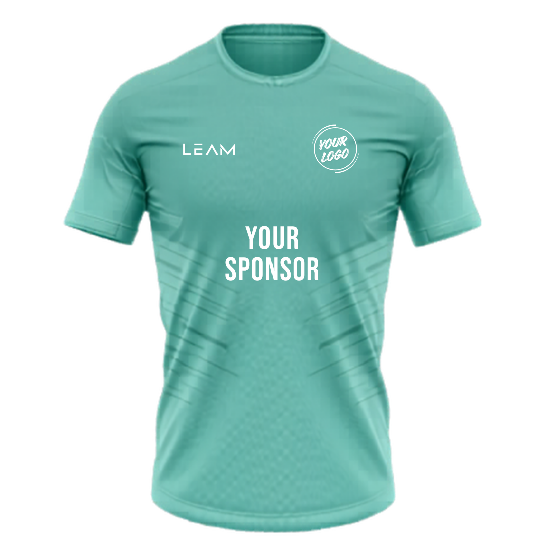 Custom mint green football jersey